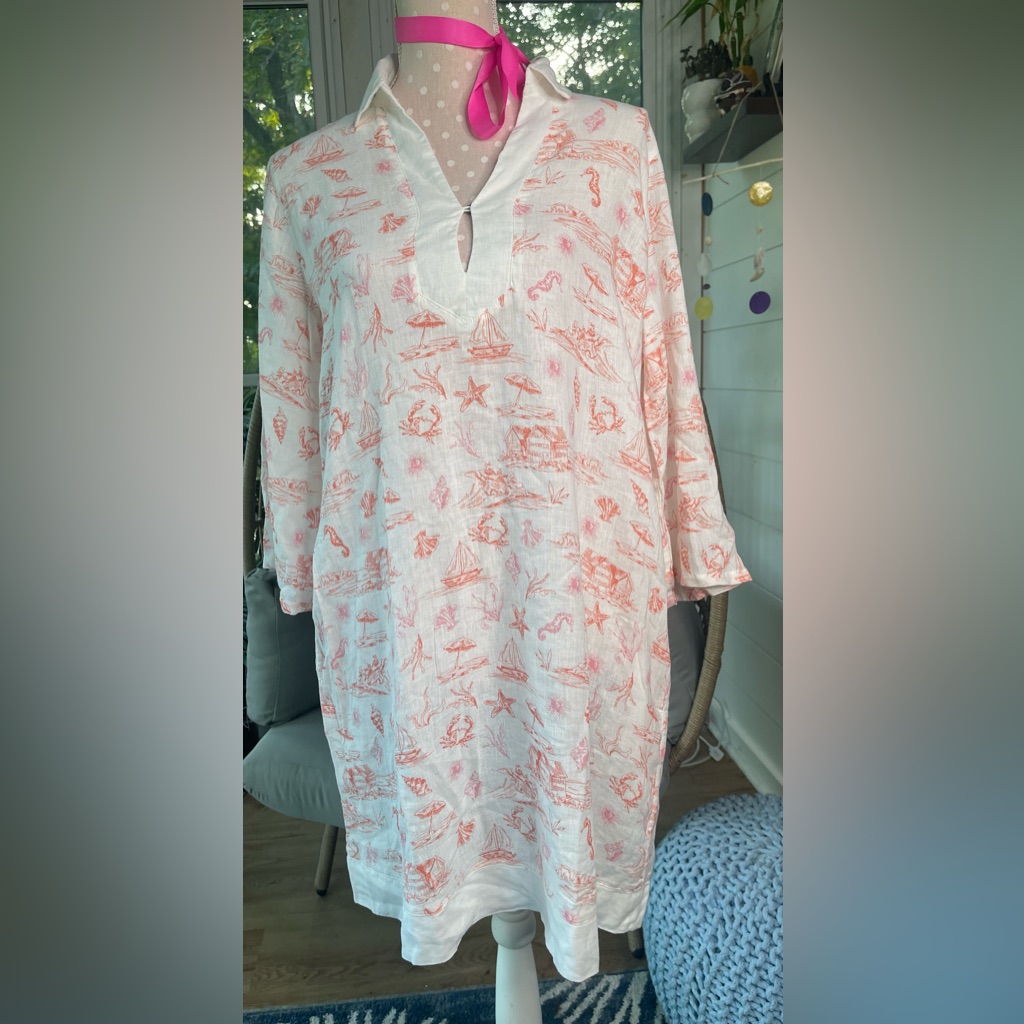 Martha Stewart Collection Linen Dress Size Medium